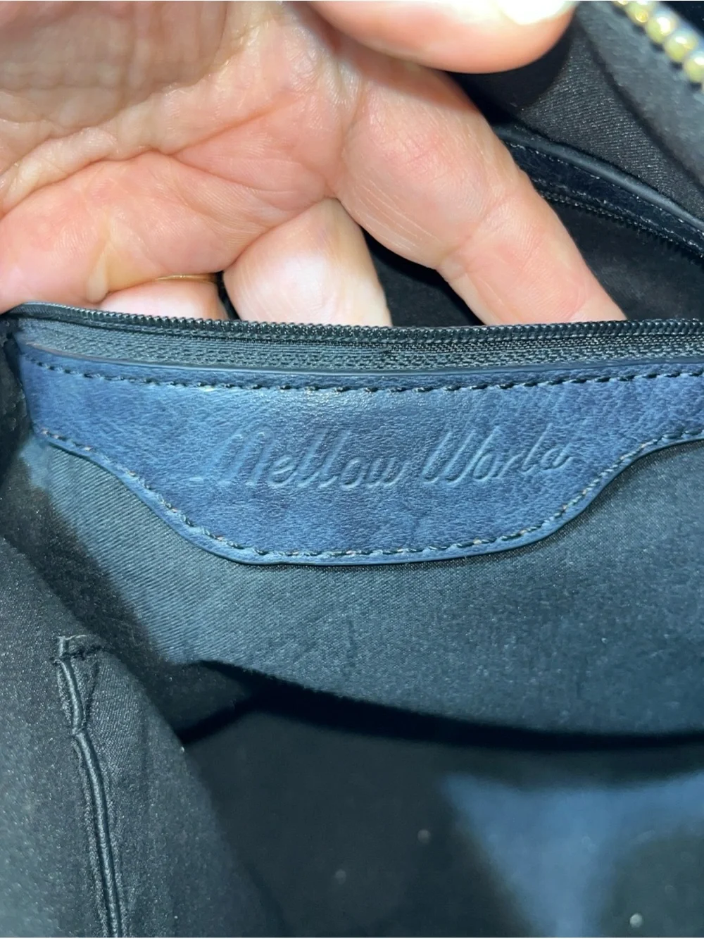 Mellow World Rory Navy Tote Purse Shoulder Bag Vegan Leather Satchel